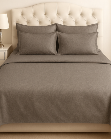 Bella Jacquard Flat Sheet Set, Cedar