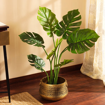 Faux Monstera Plant, 3 Feet
