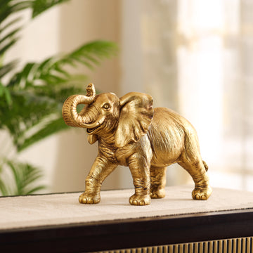 Golden Royal Elephant Statue