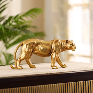 Walking Leopard Figurine