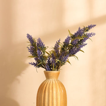 Faux Lavender Flower Stick, Set of 3 (50cm)
