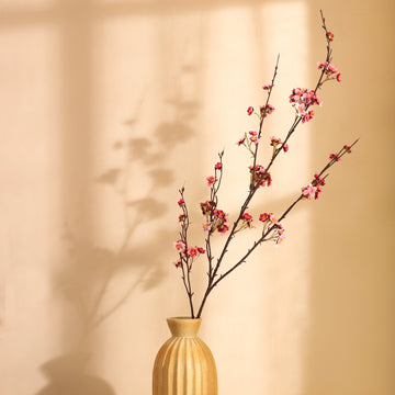 Baby Pink Cherry Blossom Faux Flower Stick, Single (130cm)
