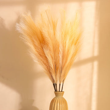 Brown Faux Pampas Sticks, Set of 3 (110cm)