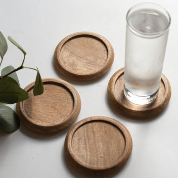 Natural Mango Wood Coasters