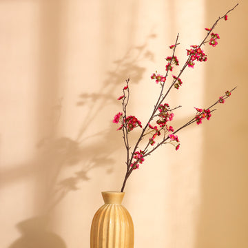 Pink Cherry Blossom Faux Flower Stick, Single (130cm)