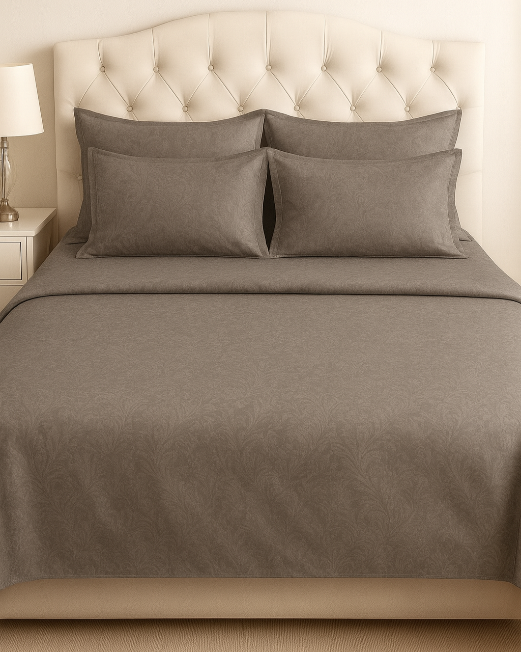 Bella Jacquard Flat Sheet Set, Cedar