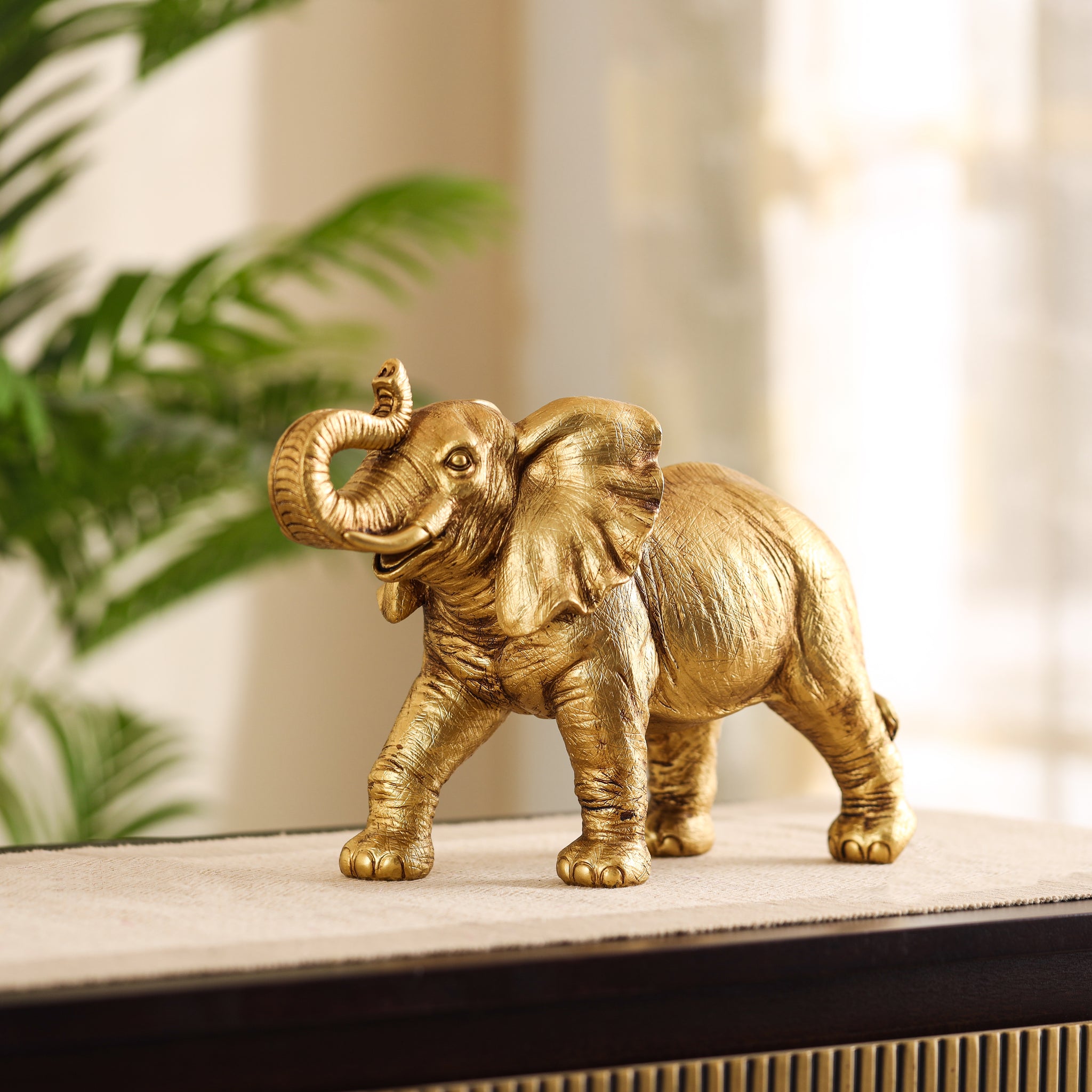 Golden Royal Elephant Statue