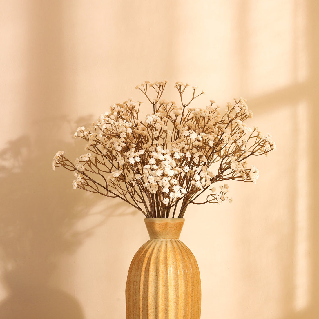 White Baby's Breath Faux Flower Sticks, Set of 5 (55cm)