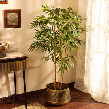 Faux Bamboo Plant, 5 feet