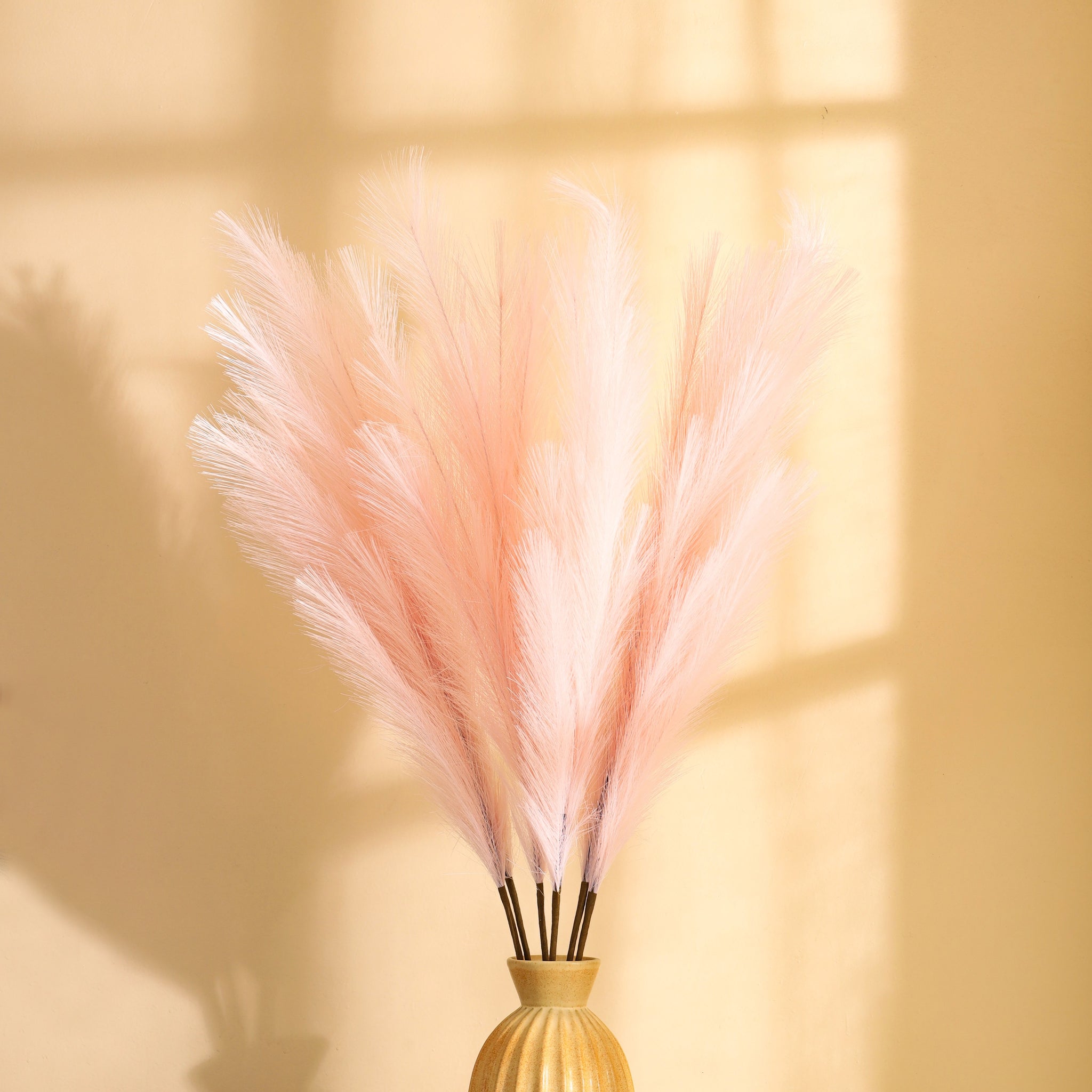 Pink Faux Pampas Sticks, Set of 3 (110cm)