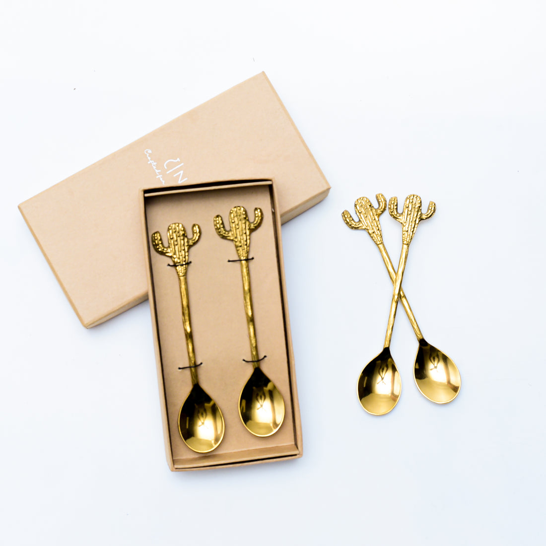 Ella Dessert Spoons - Cactus