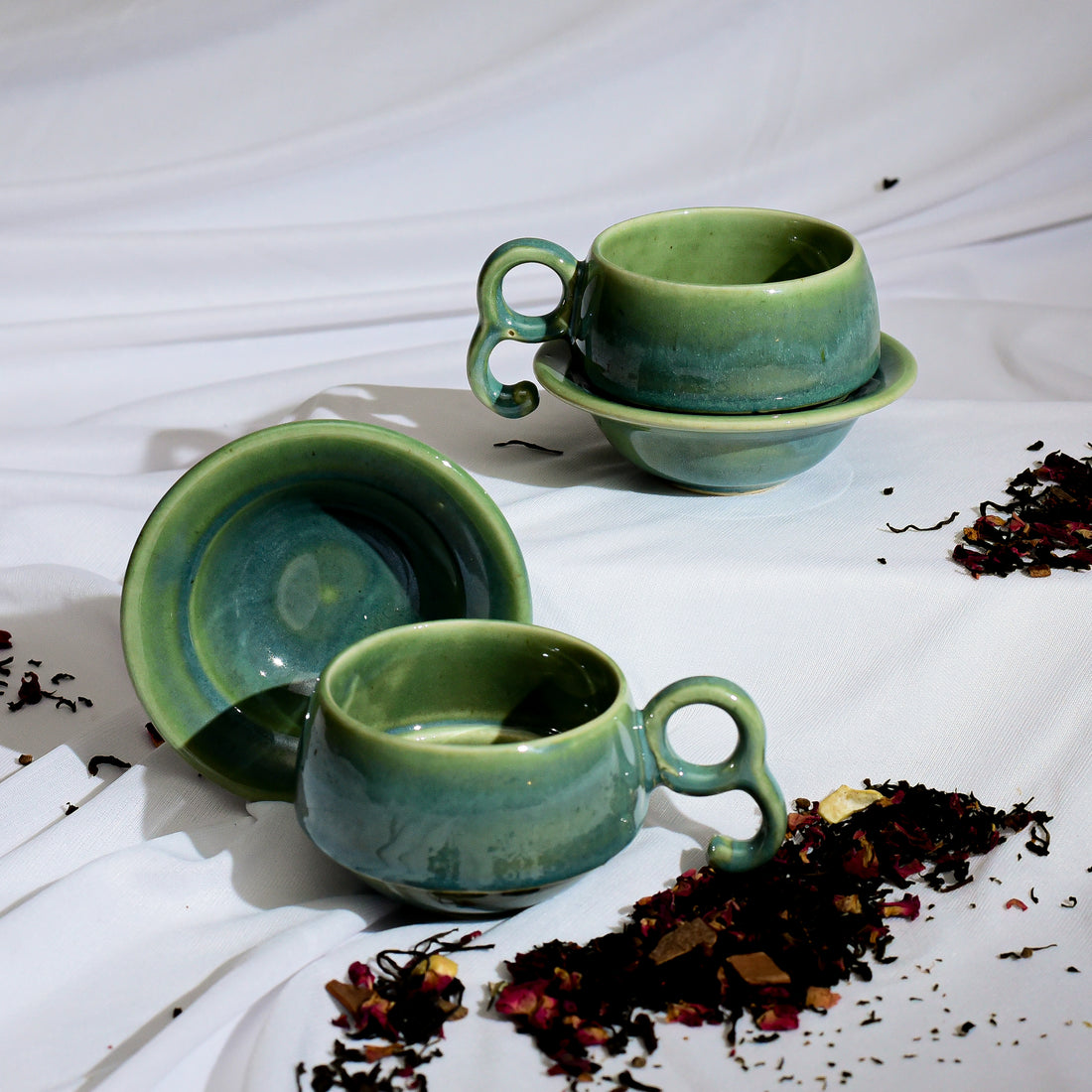 Mayra Cup and Saucer - Sage