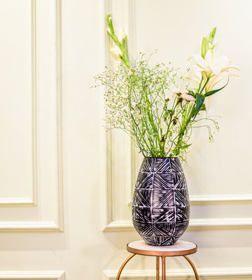 Eden Geometric Metal Vase