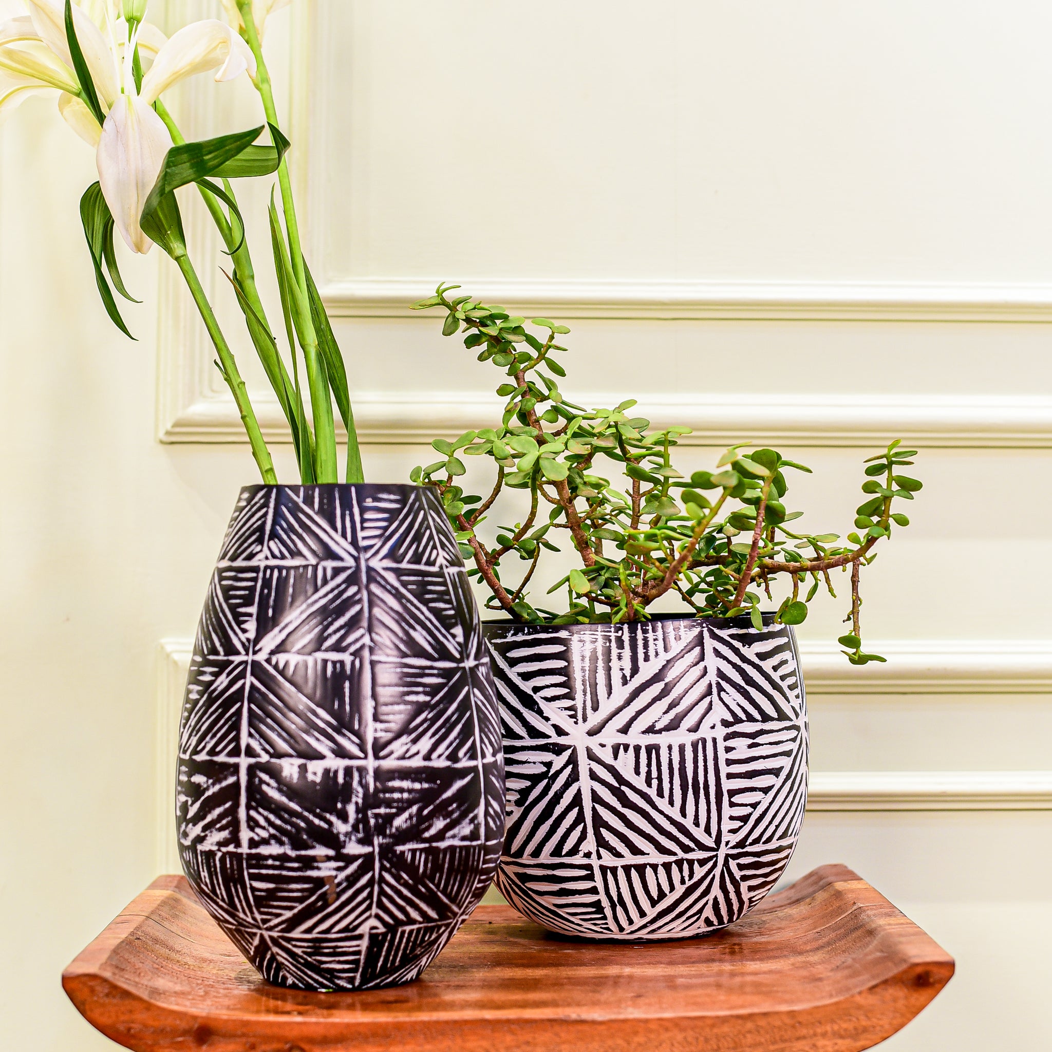 Eden Geometric Planter and Vase Set