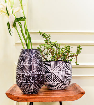 Eden Geometric Planter and Vase Set