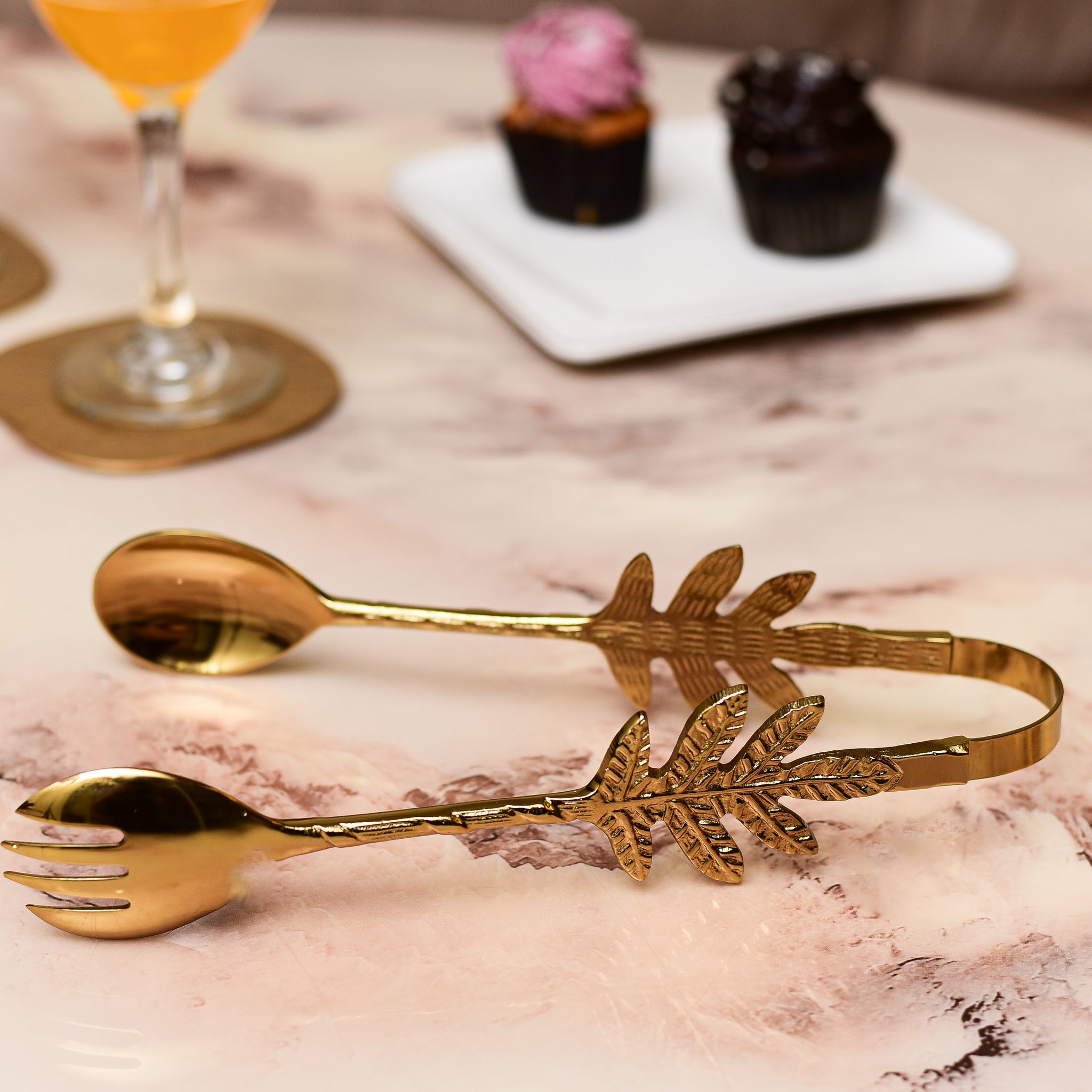 Serai Brass Maple Tongs