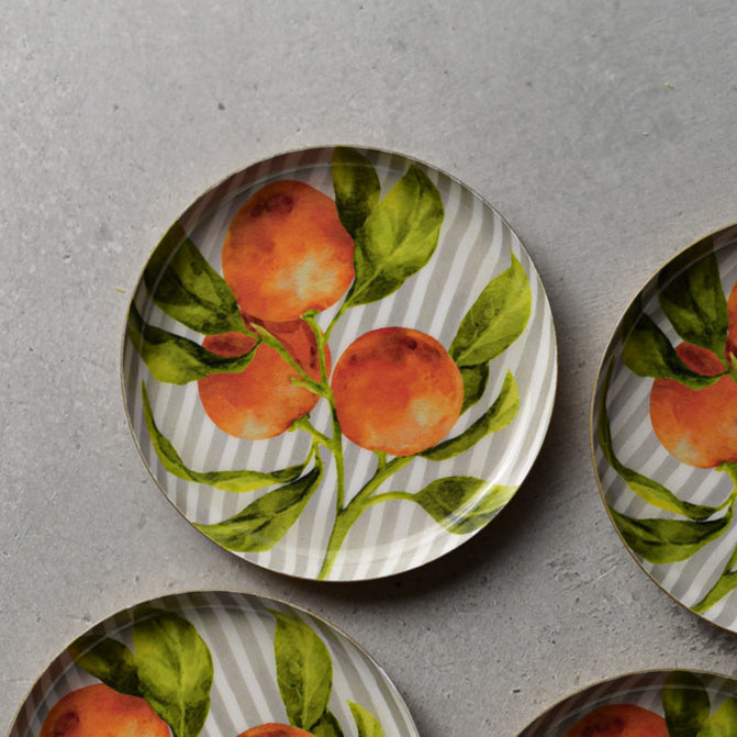 Tangerine and Zest Coasters
